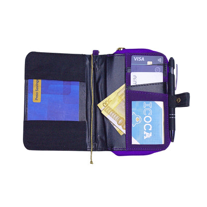 Fauna Mahika II Refillable Journal Magic Wallet Purse (Midnight Purple)