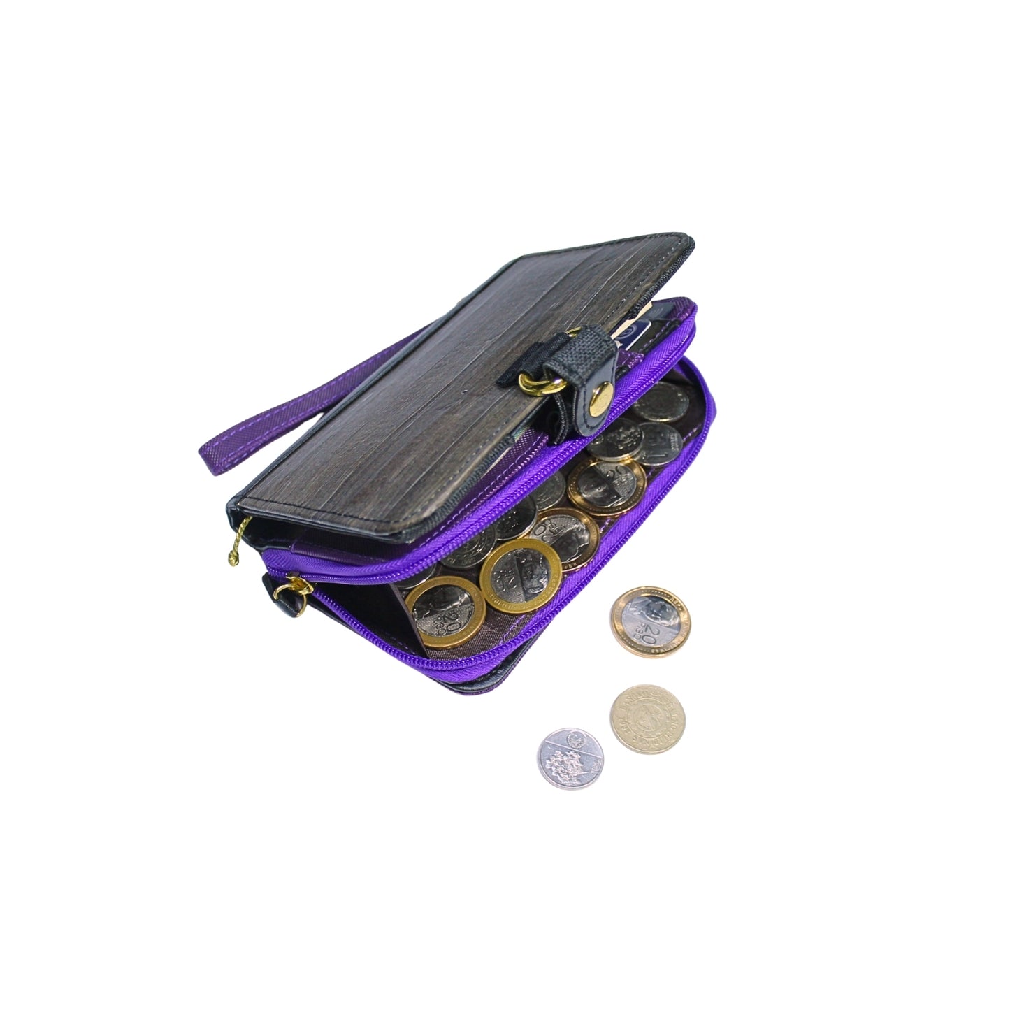 Fauna Mahika II Refillable Journal Magic Wallet Purse (Midnight Purple)