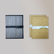 Load image into Gallery viewer, Pacem II Medium Blank Refillable Vegan Leather Journal + 2pcs Medium Refills Blank Notebook Journal Inserts Bundle - Jacinto &amp; Lirio