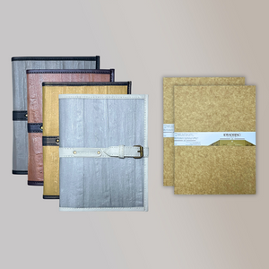 Pacem II Medium Blank Refillable Vegan Leather Journal + 2pcs Medium Refills Blank Notebook Journal Inserts Bundle - Jacinto & Lirio