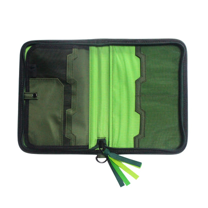 Gala Banaue family passport holder daily planner open empty view.