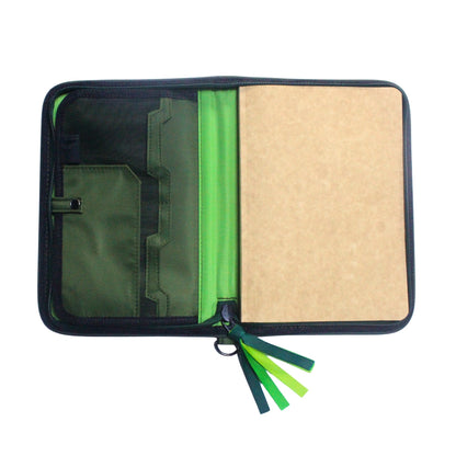 Gala Banaue family passport holder daily planner open with planner view.