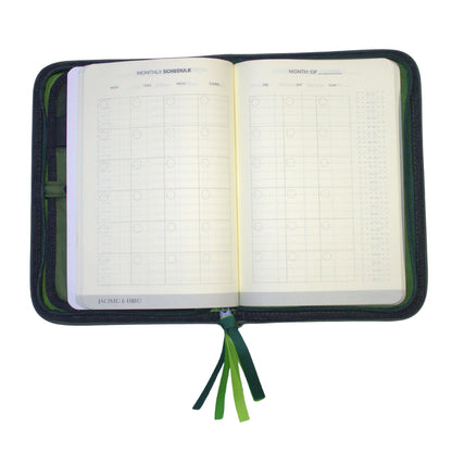 Gala Banaue family passport holder daily planner open monthly schedule planner.