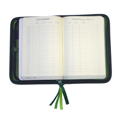 Gala Banaue family passport holder daily planner open weekly schedule planner.