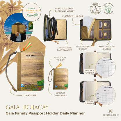 Gala Boracay Family Passport Holder and Daily Planner Wallet – Sustainable Corporate Giveaway for Planner Enthusiasts