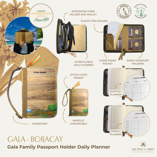 Gala Boracay Family Passport Holder and Daily Planner Wallet – Sustainable Corporate Giveaway for Planner Enthusiasts