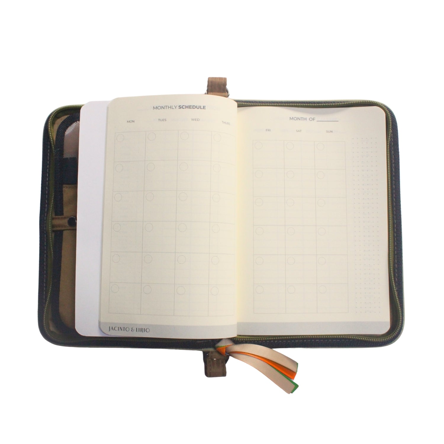 Gala Boracay family passport holder daily planner open monthly schedule planner.