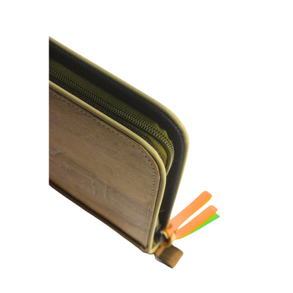 Gala Boracay family passport holder daily planner close-up zipper view.