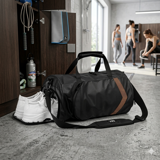Vegan Leather Gym Bag, Gym Bag, Ecoingenuity Inc., Jacinto & Lirio. - Jacinto & Lirio