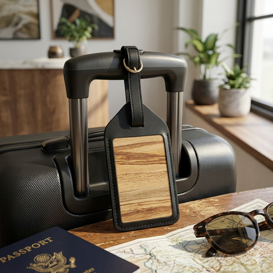 Vegan Leather Luggage Tag (JLLTAG02), Luggage Tag, Ecoingenuity Inc., Jacinto & Lirio. - Jacinto & Lirio