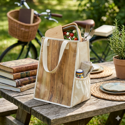 Vegan Leather Insulated Eco-bag, Insulated Eco Bag, Ecoingenuity Inc., Jacinto & Lirio. - Jacinto & Lirio