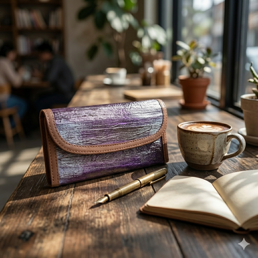 Vegan Leather Japanese Wallet (CWALT06), Japanese Wallet, Ecoingenuity Inc., Jacinto & Lirio. - Jacinto & Lirio