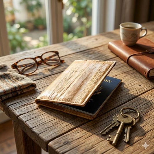 Vegan Leather Passport Holder, Passport Sleeve, Ecoingenuity Inc., Jacinto & Lirio. - Jacinto & Lirio