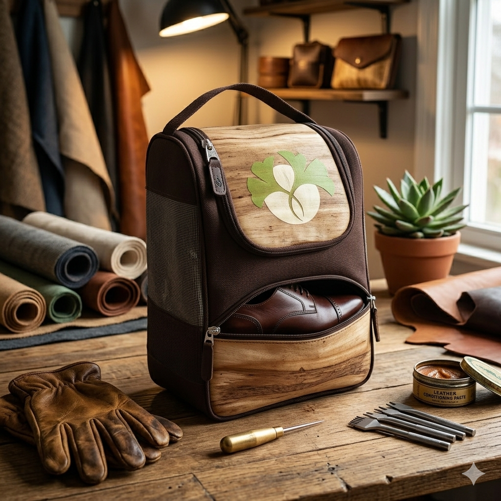 Vegan Leather Shoe Bag, Shoe Bag, Ecoingenuity Inc., Jacinto & Lirio. - Jacinto & Lirio