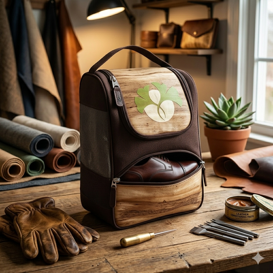 Vegan Leather Shoe Bag, Shoe Bag, Ecoingenuity Inc., Jacinto & Lirio. - Jacinto & Lirio