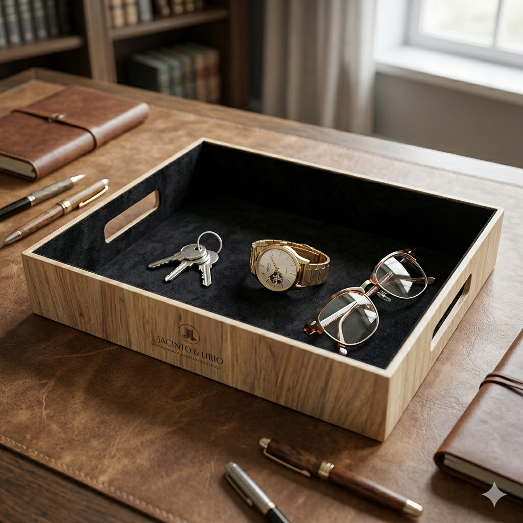 Vegan Leather Amenity Tray, Tray, Ecoingenuity Inc., Jacinto & Lirio. - Jacinto & Lirio