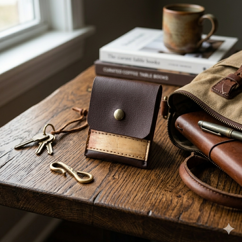 Vegan Leather Simple Card Holder (CBCRDC04), Card Holder, Ecoingenuity Inc., Jacinto & Lirio. - Jacinto & Lirio
