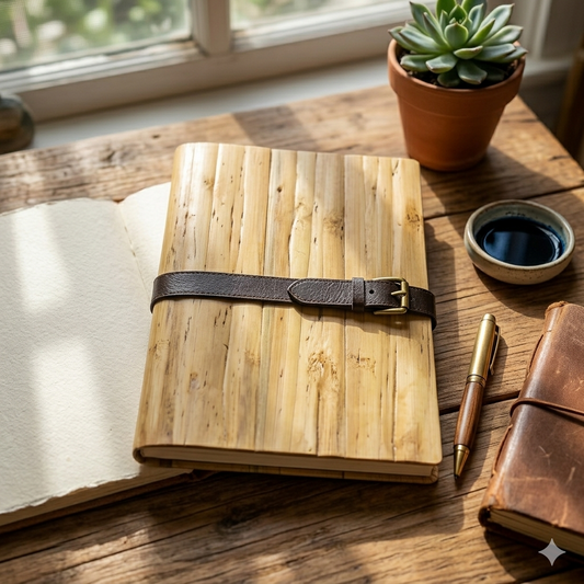 Vegan Leather Folder with Ring Bind, Folder with Ring Bind, Ecoingenuity Inc., Jacinto & Lirio. - Jacinto & Lirio