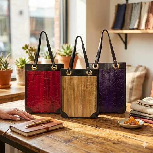 Vegan Leather Lambana Bags, Bag, Ecoingenuity Inc., Jacinto & Lirio. - Jacinto & Lirio