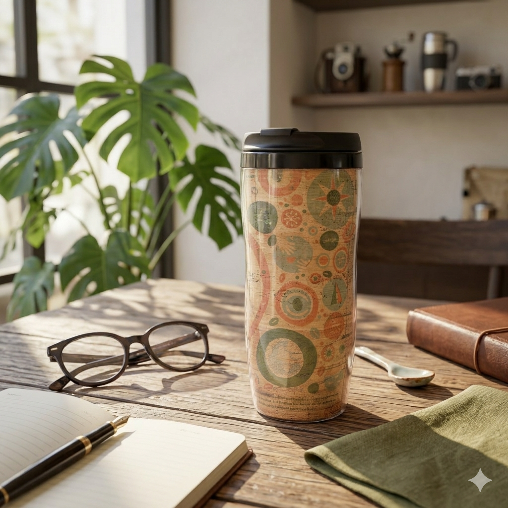 Vegan Leather Eco-friendly Tumbler, Tumbler, Ecoingenuity Inc., Jacinto & Lirio. - Jacinto & Lirio