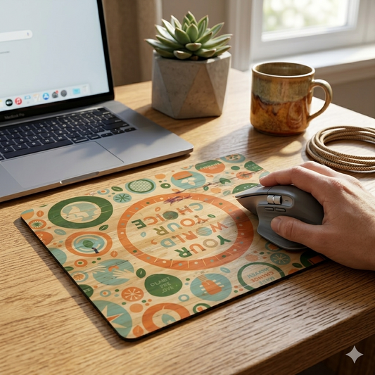 Vegan Leather Mouse Pad, Mouse Pad, Ecoingenuity Inc., Jacinto & Lirio. - Jacinto & Lirio