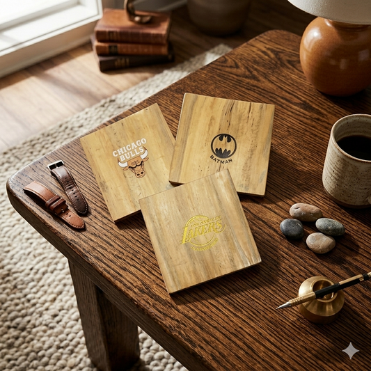 Silk Screen on Water Hyacinth Vegan Leather, Personalization, Ecoingenuity Inc., Jacinto & Lirio. - Jacinto & Lirio