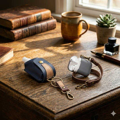 Vegan Leather Keyfob Keychain (KeyFob02), Keychain, Ecoingenuity Inc., Jacinto & Lirio. - Jacinto & Lirio