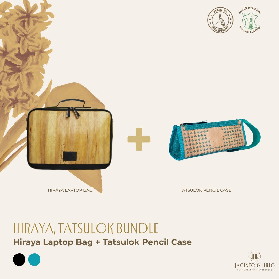 Hiraya (Black) with Tatsulok (Turquoise) bundle.