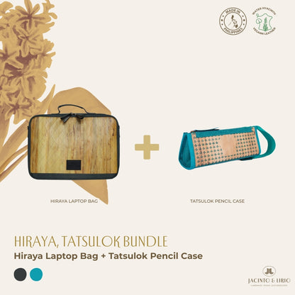 Hiraya (Grey) with Tatsulok (Turquoise) bundle.