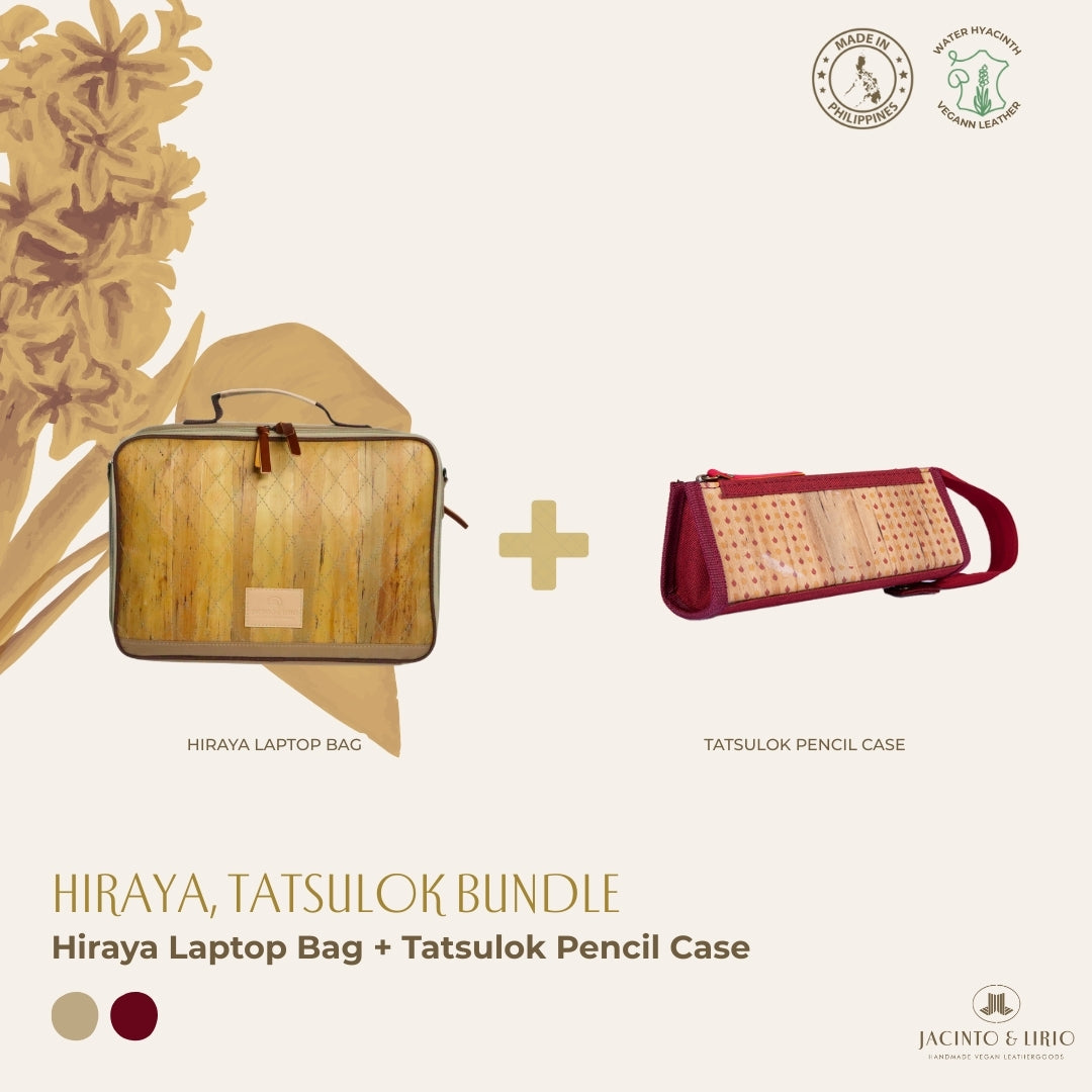 Hiraya (Mocha) with Tatsulok (Maroon) bundle.