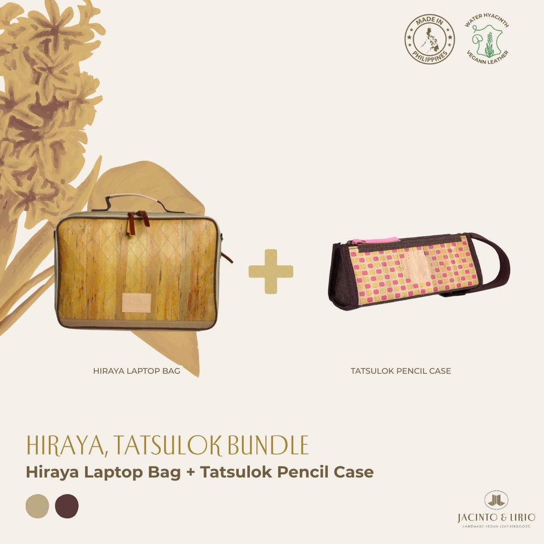 Hiraya (Mocha) with Tatsulok (Chestnut Brown) bundle.