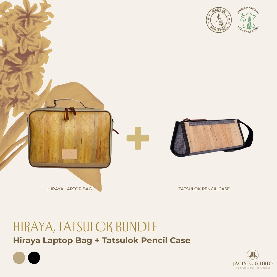Hiraya (Mocha) with Tatsulok (Ash Gray) bundle.