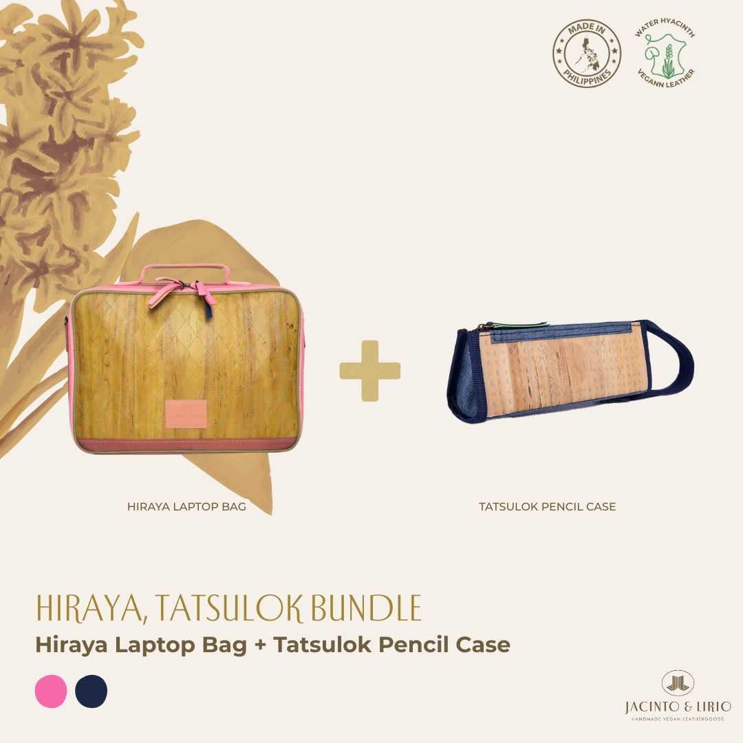 Hiraya (Pink) with Tatsulok (Navy Blue) bundle.