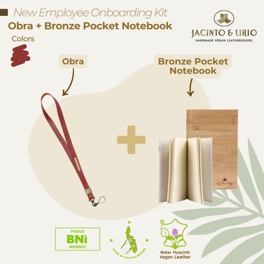 New Employee Onboarding Kit: Obra + Bronze Pocket Notebook