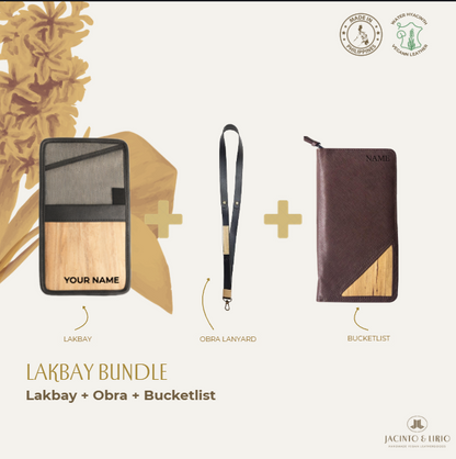 Travel Bundle – Lakbay + Obra + Bucketlist, Travel Wallet, Jacinto & Lirio, Jacinto & Lirio. - Jacinto & Lirio