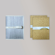Load image into Gallery viewer, Pacem II Medium Blank Refillable Vegan Leather Journal + 2pcs Medium Refills Blank Notebook Journal Inserts Bundle - Jacinto &amp; Lirio