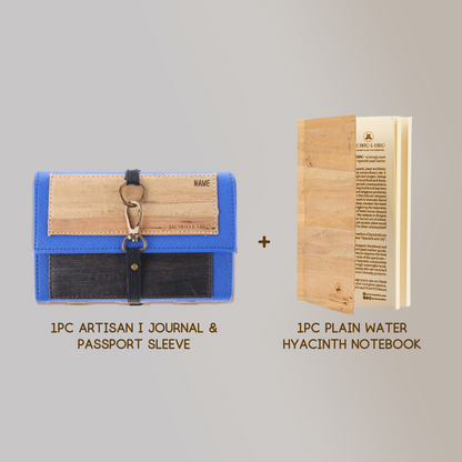 Dual Cover Passport Holder and Refillable Journal (Artisan I)