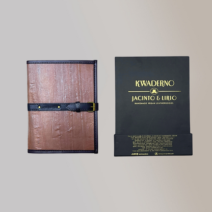 Pacem II Medium Blank Refillable Vegan Leather Journal + 1pc Gift Box Packaging Bundle - Jacinto & Lirio