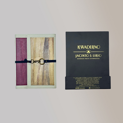 Artisan II Medium Dual Cover Refillable Vegan Leather Journal with Gift Box Packaging Bundle - Jacinto & Lirio