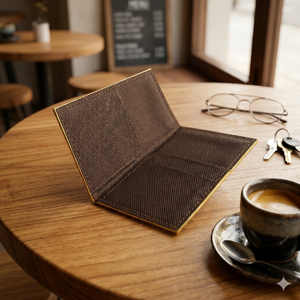 Vegan Leather Hotel Water Hyacinth Keycard Holder