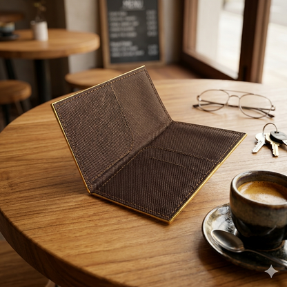 Vegan Leather Hotel Water Hyacinth Keycard Holder