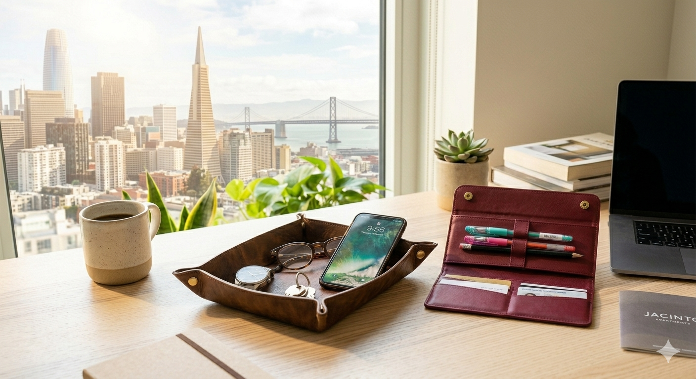 Guhit Vegan Leather Valet Tray Organizer Wallet Pencil Case, Glasses Case, Valet Tray, Jacinto & Lirio, Jacinto & Lirio. - Jacinto & Lirio