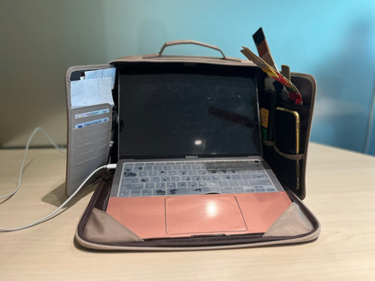 HIRAYA: Vegan Leather Portable Workstation Laptop Bag