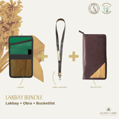 Travel Bundle – Lakbay + Obra + Bucketlist, Travel Wallet, Jacinto & Lirio, Jacinto & Lirio. - Jacinto & Lirio