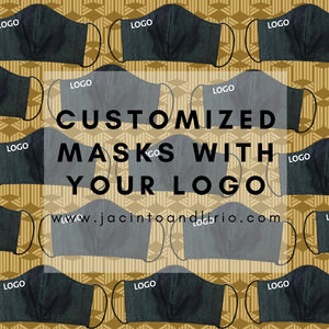 3 Ply Washable and Adjustable Protective Elastic Earloop Canvas Cotton Masks for Adults, Teens and Kids With Integrated Filter and Extra Pocket - Jacinto & Lirio