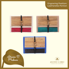 Load image into Gallery viewer, Logo Engraving Personalization on Leatherette Portion - Jacinto &amp; Lirio