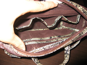 Multi-storage Bag Organizer with Vegan Leather Accents - Jacinto & Lirio