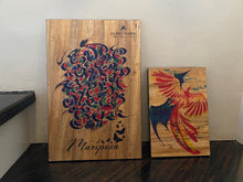 Load image into Gallery viewer, Imahe Water Hyacinth Canvas Wall Art with Wood Built Up - Jacinto &amp; Lirio
