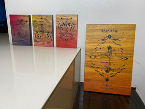 Imahe Water Hyacinth Canvas Wall Art with Wood Built Up - Jacinto & Lirio