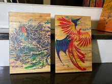 Load image into Gallery viewer, Imahe Water Hyacinth Canvas Wall Art with Wood Built Up - Jacinto &amp; Lirio